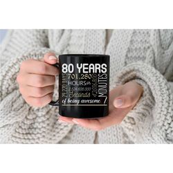 80th birthday gift, 50th birthday mug, personalized 60th birthday gift, funny 35th birthday, custom gift for 30 year old
