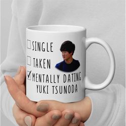 mentally dating yuki tsunoda - funny f1 mug - formula 1 mug