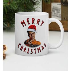 oscar piastri merry christmas coffee mug - f1 coffee mug