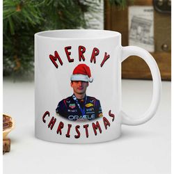 max verstappen merry christmas f1 mug - christmas f1 mug