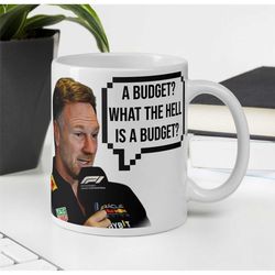 f1 christian horner red bull - budget cap funny f1 mug