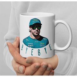 fernando alonso bye bye - funny f1 mug
