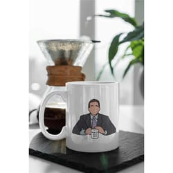 the office michael scott white 11 oz ceramic mug gift birthday gift