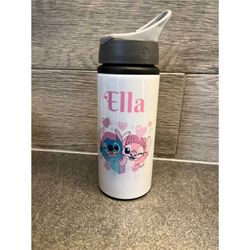 personalised childrens tumbler/ water bottle, stainless steel ,custom metal insulated water bottle with name,gift for he