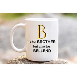 funny rude brother mug - brother / bellend - same day postage