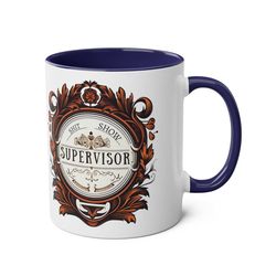 shit show supervisor mug cup, shit show supervisor gift, funny gift for boss manager