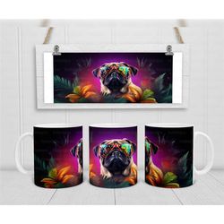 pug mug, cool dog lover gift, pug lover, 3d dog gifts, dog gifts for birthdays