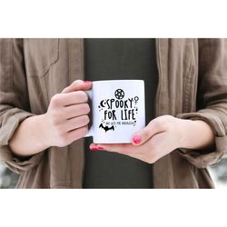 spooky for life ceramic mug