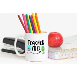 teacher fuel ceramic mug