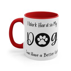 dog lover coffee mug, gift for dog groomer, dog walker mug, dog mum