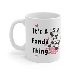 cute funny panda mug, coffee mug for panda lover, nature lover, china's favourite animal