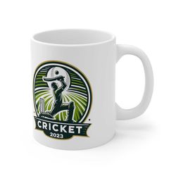 cricket 2023 coffee mug, gift for cricket fan, coach appreciation gift, player mug