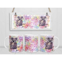 mothers day mug, koala mother and baby coffee/tea cup, koala lover gifts, handmade in the uk