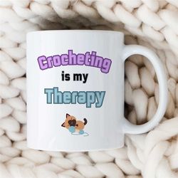 knitting mom gift, funny crocheter mug, knitting lover mug, crochet coffee mug, birthday gift for grandma, unique best f