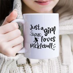 perfect gift for friend, pickleball mug with saying, cute pickleball mug, mug for her, birthday present for son, tennis