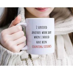 funny crocheter mug, knitting lover mug, knitting mom gift, crochet coffee mug, birthday gift for grandma, unique best f