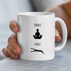 swimming teacher mug, open water swim gift, sea swimmer mug, swim trainer,birthday present for swimming coach,swim instr