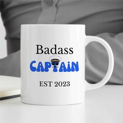 custom helmsman mug, customizable mug for sailors, personalized captain cup, funny sailing mug for dad, lake gift, uniqu
