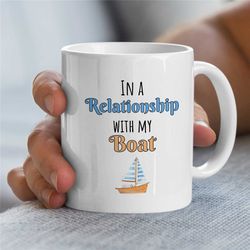 perfect boat captain gift, mug for sailing partner, nautical boat cup, yacht owner mug, sailing gift for dad, anniversar