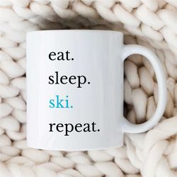ski joke present for husband, ski winter mug, funny ski mug for him/her, skiing dad mug, birthday present for freerider,