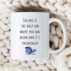 perfect present for captain, boat owner gift idea, sailboat dad mug, birthday present for sailing lover,gift for him,ann