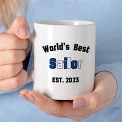 customizable mug for sailors, custom helmsman mug, personalized captain cup, funny sailing mug for dad, lake gift, uniqu