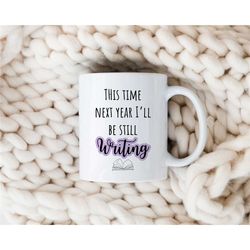 writer christmas gift, beautiful book club mugs, present for published author, funny writing mug, sarcastic writing gift