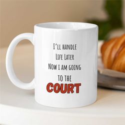 tennis teacup, fathers day tennis gift, tennis coach gift, tennis gifts for dad, gift for boyfriend, mug for him, tennis