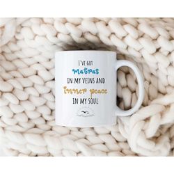 meditation mug, gift for yogi, yoga teacher present, women yoga mug, anniversary gift for wife, yogi birthday present, p