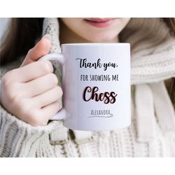 custom chess player gift, personalized mug for chess player, customized chess lovers mug, chess fan gift, gift for him/h
