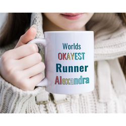customizable marathon runner gift, personalized running mom mug, custom runner mug, elite runner birthday present, runni