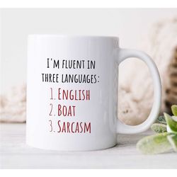 birthday present for sailing lover, perfect present for boat owner, captain gift idea, sailboat dad mug,gift for him,ann