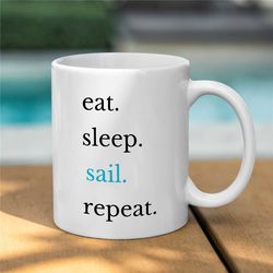 funny nautical mug, captain cup, boat gift for sailer, boating gift, sailing dad birthday present, husband ocean sailing