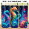 Underwater Seahorse Tumbler Wrap 20oz PNG 0