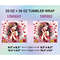 Girl Valentine 20oz Tumbler Wrap Sublimation 1