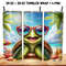 Turtle On The Beach Tumbler Wrap 20oz Skinny PNG 0