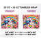 Rainbow Axolotl Tumbler Wrap 20oz PNG Sublimation 1