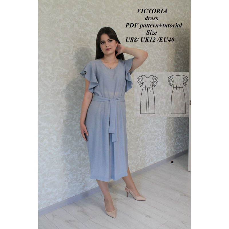 Victoria Dress PDF Digital Sewing Pattern For Victoria Dress 0