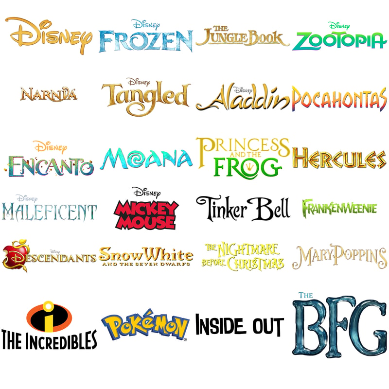 Disney Font in PNG, TTF, and OTF: Infuse Digital Magic into | Inspire ...
