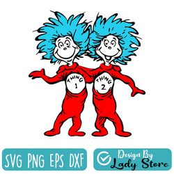 thing one and thing two svg , digital download
