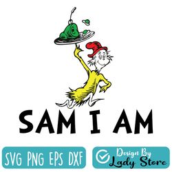 sam i am svg, green eggs and ham svg, dr seuss svg, read across america