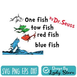 one fish two fish red fish blue fish svg files for cricut