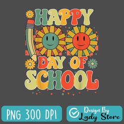 retro groovy happy 100th day of school 100 days smarter kids png