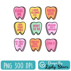 valentine's day dental tooth candy retro dentist women png
