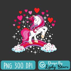 unicorn valentines day png, toddler girl love heart rainbow png, cute unicorn valentines png
