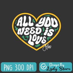 packer all you need is love 10 png, valentines day png, all you need is love football png
