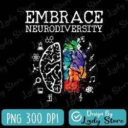 neurodiversity png, embrace adhd autism asd png, autism awareness png
