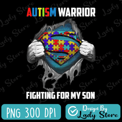 autism warrior fighting for my son autism png, autism awareness png, autism puzzle png