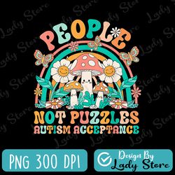 autism awareness acceptance people not puzzles png, autism acceptance rainbow png, autism awareness png