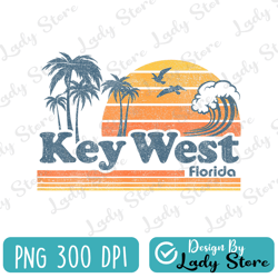 key west florida beach vintage spring break vacation retro png, key west florida png, summer beach vacation